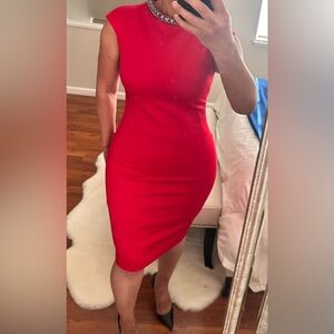 Ted Baker Vibrant Red Midi Dress